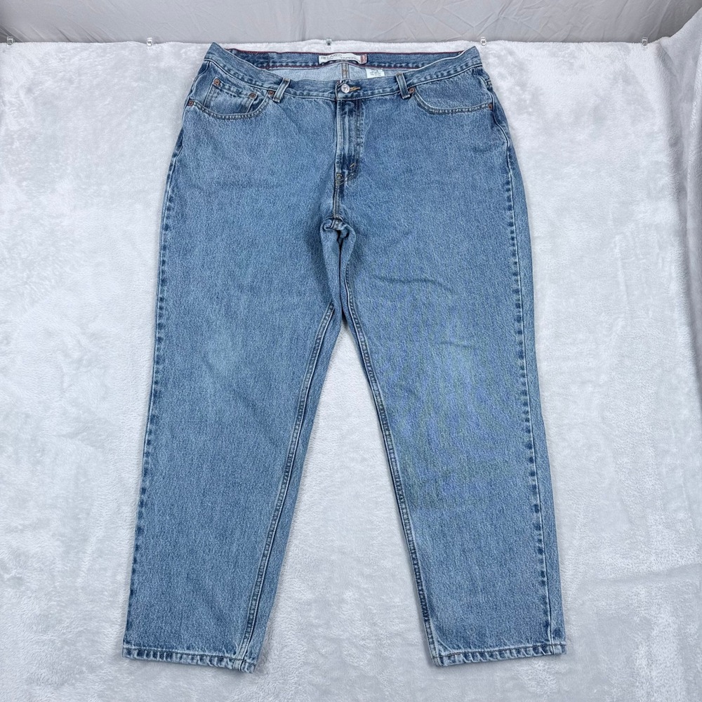 Vintage Y2K Levis 550 Relaxed Tapered Jeans Womens 20 S Blue High Rise Denim